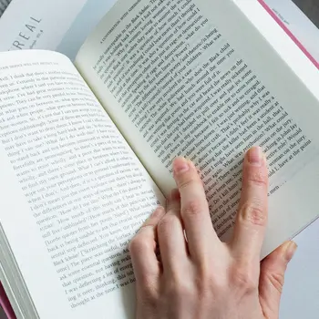student reading