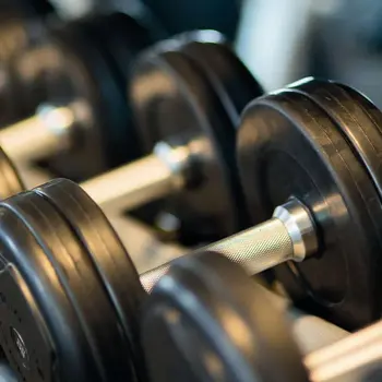 stacked weights used in Health and Fitness Science classes