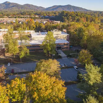 Enka Small Business Center building in Autumn