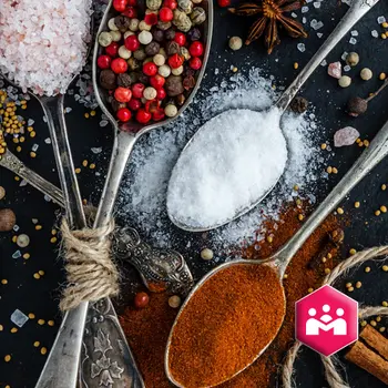 spices in spoons