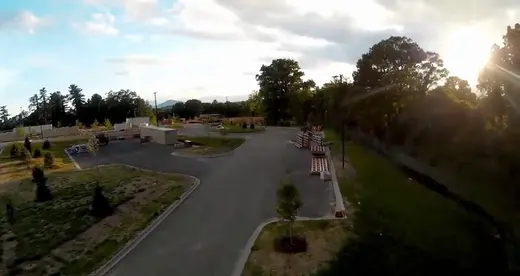 Drone Flight at A-B Tech Ferguson Center for Allied Health and Workforce Development