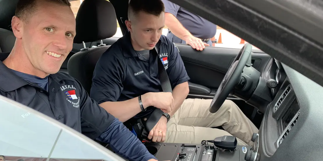 BLET students in a car