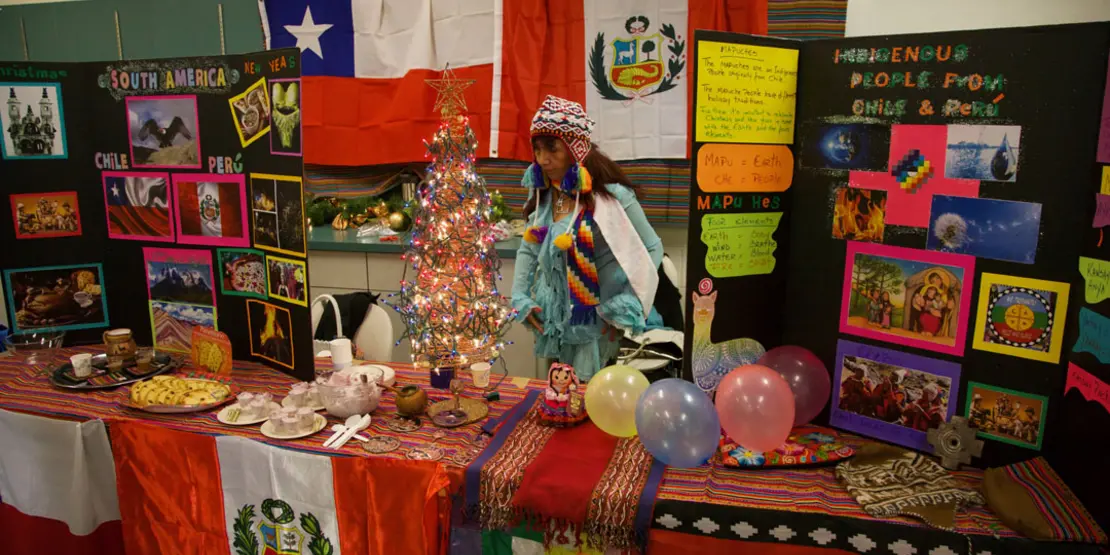 Booths for Peru and Chile