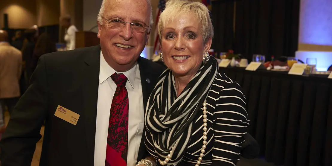 President Emeritus Dennis King and NCCCS Board Member Mary Ann Rice