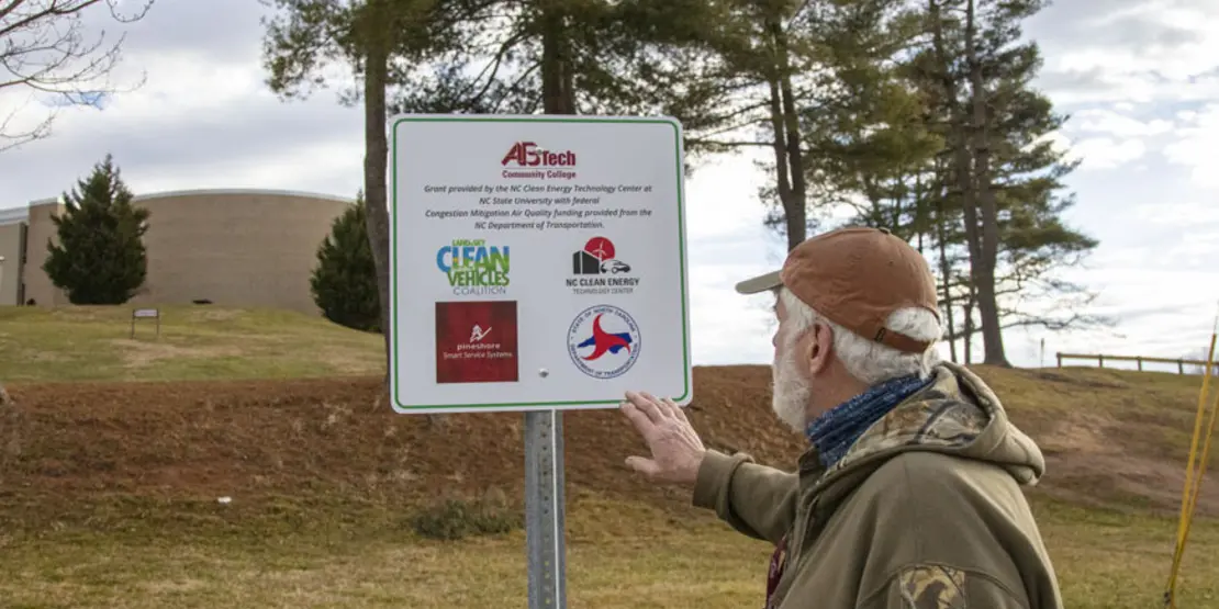 Names of sponsors for electric vehicle charging station