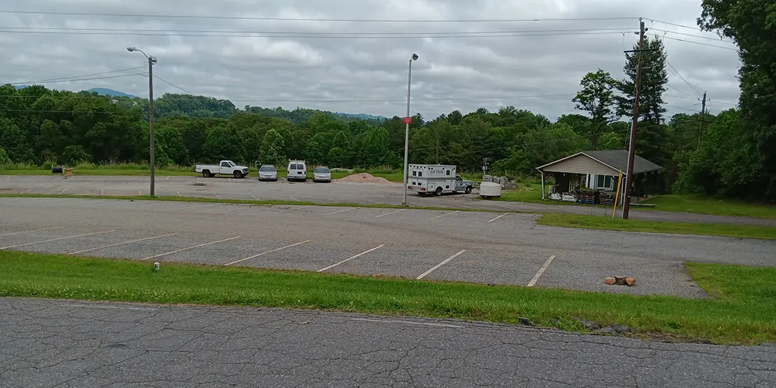Maples Parking Area Before - Featured Carousel