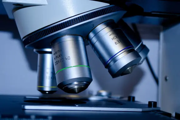 microscope used in media laboratory technology program