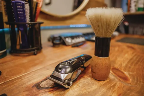 Clippers and brush