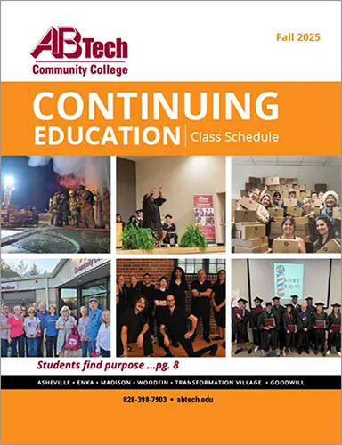 2025 Fall A-B Tech Continuing Education Class Schedule - Cover