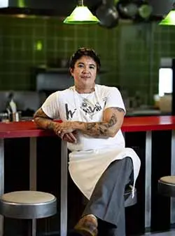 James Beard-nominated chef Silver Cousler Iocovozzi found structure and mentorship while a culinary student at A-B Tech.