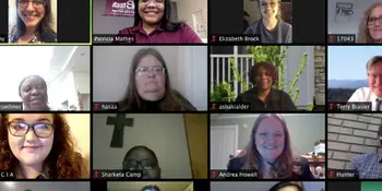 Screen shot of Zoom meetings