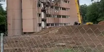 A-B Tech Enka Haynes Tower Demolition Video - 1